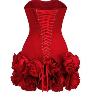 Vestido Mini de Fiesta para Mujer, de Alta Calidad, Cintura Natural, Sin Mangas, con Escote Bardot y Decoración Floral - Product Image 2