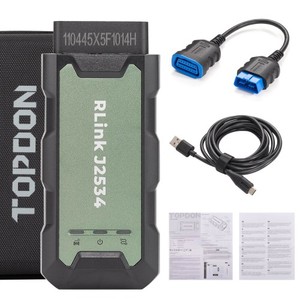 Programmeur Pass-Thru TOPDON <span class=keywords><strong>Rlink</strong></span> J2534 dernière génération, prend en charge tous les protocoles J2534, Windows 7, 8, 10, 11 - Product Image 1