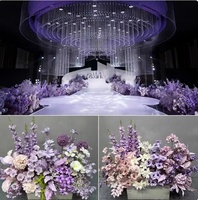 Dekorasi Bunga Mawar Buatan Gantung  Hiasan Tengah Meja Pusat Perbelanjaan Hotel  Properti Dekorasi Bola Hydrangea Tempat Pernikahan