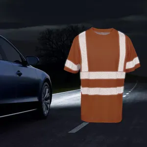 LX Reflective Safety T-shirt Material One-Stop Purchasing Including Fabric Reflective Strips For Short Sleeve Safety T-shirt