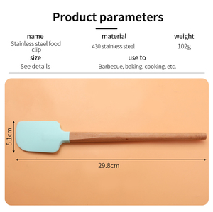Chuyên nghiệp nướng spatulas chịu nhiệt cao Silicone Spatula cho <span class=keywords><strong>Frosting</strong></span> Batter Bowls cào bánh làm công cụ - Product Image 5