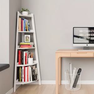 Étagère <span class=keywords><strong>d</strong></span>'<span class=keywords><strong>angle</strong></span> extra-large en bambou, robuste, gain de place, rangement polyvalent pour la maison, le bureau, la <span class=keywords><strong>cuisine</strong></span>, le balcon - Product Image 1