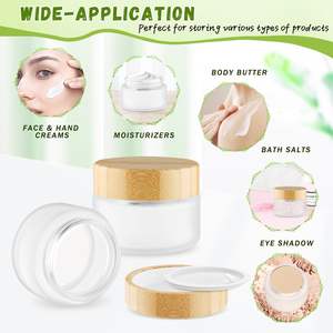 Envase de Vidrio para Lociones y Cremas, con Tapa, Recargable, para Viajes y Hogar, Tarro Cosmético Vacío para Muestras de Maquillaje, Exfoliantes y Cremas - Product Image 4