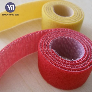 Tela de terciopelo negro sujetador <span class=keywords><strong>suave</strong></span> de doble cara cinta de gancho y bucle - Product Image 2