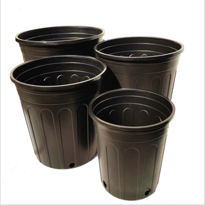 High Quality 1/2/3/5 Gallon Blow Molded Pe Plastic Seedings Flower Nursery Plant Pot