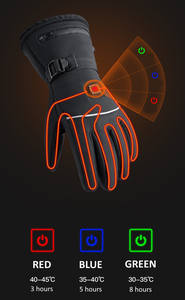 Kış sporları için kayak ve artrit için erkekler ve kadınlar için kış sıcak eldiven için USB şarj edilebilir su geçirmez ısıtmalı eldiven - Product Image 5