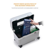 Valise pilote OEM 20 pouces avec couvercle rabattable, cadre en aluminium et roues silencieuses HINOMOTO