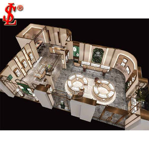 Accesorios de <span class=keywords><strong>collar</strong></span> de oro de moda escaparate de exhibición de joyería de cristal de madera para joyería Diseño de Interiores <span class=keywords><strong>Pandora</strong></span> exhibición de joyería - Product Image 5