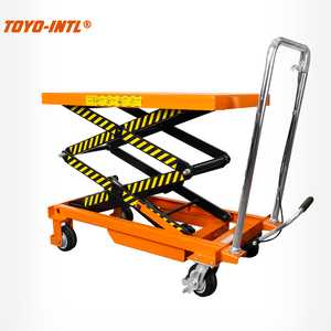Chariot à plateforme manuel à ciseaux de type <span class=keywords><strong>SLT</strong></span> Toyo-Intl pour entrepôt - Product Image 3