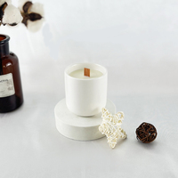 Bougie parfumée originale en pot de céramique pour anniversaire |   Bougie esthétique personnalisée à étiquette privée pour la décoration créative de la maison