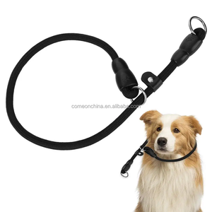 Collier Slip pour chien P Chaîne Nylon Rond Corde Collier d'étranglement Chien No Pull Pet Laisse Formation Réglable pour Petits Moyens Grands Chiens - Product Image 2