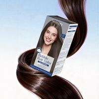 Pewarna Rambut Busa Bebas Amonia Naspura Ekstrak Tumbuhan Alami Profesional Menutup Uban Untuk Salon dan Rumah OEM