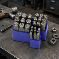 Vente en gros de tampons industriels en acier GREAT WALL PRECISION modèle 428450, tampons à lettres et à chiffres, OEM personnalisable, outils antidérapants