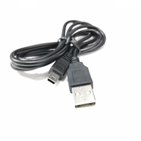 Câble de chargeur USB mini WEIAI 1m pour manette PS3, câble de chargeur PSP mini 5P