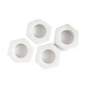 Luxury <b>White</b> Natural Stone Napkin Rings Handmade <b>Round</b> Marble <b>Table</b> Napkin Holders Durable Classic <b>Dining</b> Decor for Birthday Wed - Product Image 2