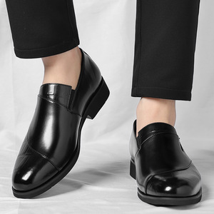 Mocassins de ville pour hommes grande taille en cuir véritable, respirants, à enfiler, imperméables, antidérapants, confortables et résistants à l'usure - Product Image 3