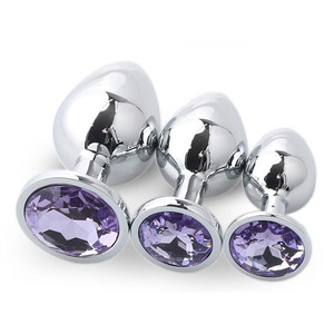 Fournisseur d'usine Jouets sexuels pour adultes Couples Jouets en métal <span class=keywords><strong>Bdsm</strong></span> <span class=keywords><strong>Plug</strong></span> anal Jewel Butt Expand Anal Plugs - Product Image 5