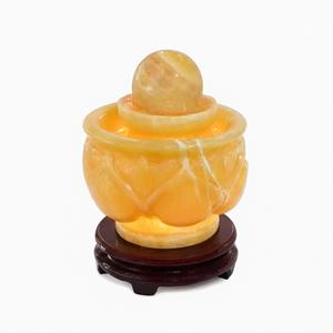 น้ำพุหยกเหลืองพร้อมไฟ - ของตกแต่งบ้าน - ชำระเงินครั้งสุดท้าย - Product Image 2