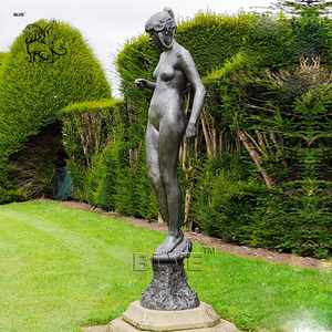 Escultura de Mujer Sexy de Tamaño Real para Decoración de Jardín, Arte Moderno, Estatua de Mujer Joven Bailando en Bronce - Product Image 6