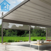 Auvent rétractable moderne, pergola, toit pliant, toit en PVC toutes saisons