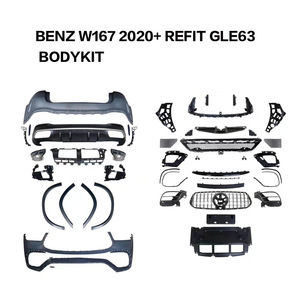 Kit carrosserie pour 2020 <span class=keywords><strong>2021</strong></span> <span class=keywords><strong>Mercedes</strong></span> <span class=keywords><strong>benz</strong></span> <span class=keywords><strong>GLE</strong></span> Class W167 Upgrade GLE63 AMG Front Rear Car Bumpers Grille - Product Image 2
