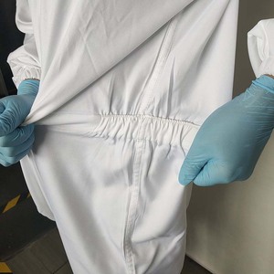 Los fabricantes de Shanghái venden al por mayor overoles con capucha Roumeini, ropa de trabajo que absorbe la humedad y ropa de trabajo para salas limpias. - Product Image 4