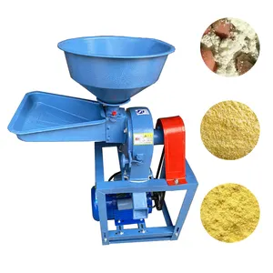 Mesin penggiling gandum listrik kecil bubuk Manual multifungsi mesin penghancur gilingan tepung kedelai kacang gandum