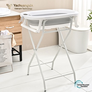 Bañera Plegable Ovalada para Bebé con Soporte, Material PP, para Recién Nacidos de 0 a 12 Meses - Product Image 5