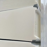 Panneau sandwich PU PIR haute densité à prix d'usine, panneau d'isolation ignifuge B1 pour entrepôts frigorifiques de taille moyenne et entrepôts alimentaires