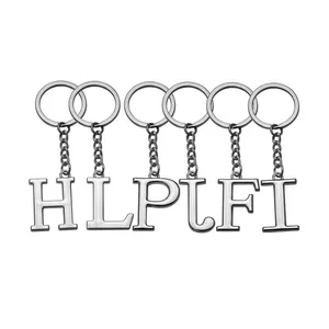 RENHUI 26 W I T K J Letters Initial Keyring Key Ring Custom Metal Letter Alphabet Keychains Key Chains For Keychains