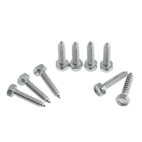 Vis autotaraudeuses à tête hexagonale en acier inoxydable robuste M3/M4, filetage ISO UNF pour applications de connexion industrielles