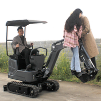 Chine Export Mini Pelles 1.5 Tonnes Petite Pelle Sur Chenilles Certificat CE/EPA Livraison Gratuite Moteur Machines de Terrassement