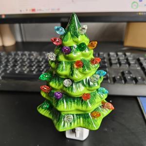 Luz nocturna para árbol de Navidad, luz nocturna vintage para árbol de Navidad, lámpara LED multifuncional divertida para decoración de dormitorio - Product Image 4