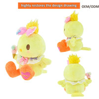 Canard à la crème glacée coloré personnalisable Jouet animal en peluche super doux Design unique Fonction anti-stress Logo personnalisé Option unisexe
