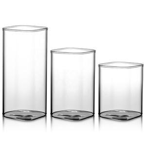 Vaso Elegante de Vidrio Delgado sin Plomo, Cristalería de <span class=keywords><strong>Bar</strong></span>, Vasos Cuadrados Transparentes para Cócteles Highball - Product Image 6