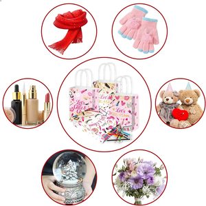 Paquete de 12 Bolsas de Regalo con Temática de Maquillaje para Fiestas Glamurosas, con <span class=keywords><strong>Papel</strong></span> de Seda, para Decoración de Fiestas de Cumpleaños y Spa para Niñas - Product Image 4