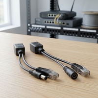 Kit adaptateur injecteur répartiteur passif PoE RJ45 Power Over Ethernet
