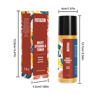 FATAZEN Tonique Visage Nuit, <span class=keywords><strong>Complexe</strong></span> Sébo-régulateur, Éclaircissant, Exfoliant Doux, Détoxifiant, Hydratation Intense, Resserre les Pores, à <span class=keywords><strong>la</strong></span> Vitamine A - Product Image 6