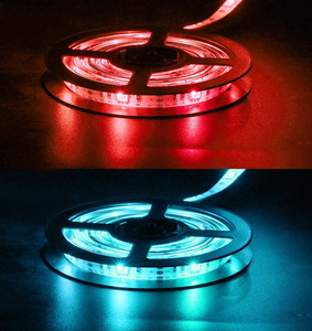 Bande lumineuse LED à piles 3AA, bande flexible RGB changeante 5050 avec télécommande à 24 touches pour la télévision, l'arrière-plan de la maison - Product Image 3