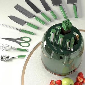 Multifunctional Portable Plastic Container Knives Drying Stand Kitchen Organizer Storage Box Magnetic Knife Holder