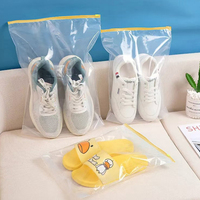 Vente en gros de sacs en plastique transparent imprimés personnalisés avec propre logo pour l'emballage des chaussures, des chaussettes et des vêtements