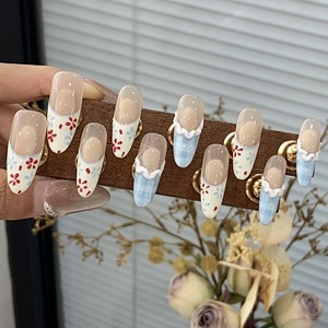 Muestra gratis nuevo diseño de <span class=keywords><strong>uñas</strong></span> Prensa en acrílico Prensa en <span class=keywords><strong>uñas</strong></span> vendedor al por mayor hecho a mano diamante <span class=keywords><strong>uñas</strong></span> artificiales - Product Image 6