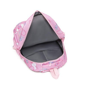 Nueva Mochila Escolar Impermeable de Nailon con Cremallera para Niños con Colgante de Conejo Kawaii y Lazo Unisex - Product Image 2