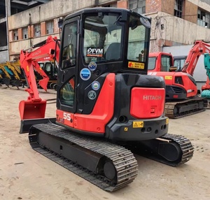 Excavadora de cadenas LIZHI Original Hitachi Mini ZX55US-5A de 5.5 toneladas, modelo <span class=keywords><strong>2022</strong></span>, usada, con cero sobrevuelo de ruedas, pocas horas de uso, precio económico. - Product Image 1