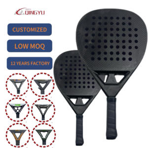 Venta profesional de fábrica, raqueta de Pádel suave roja EVA para tenis de playa, raqueta de Pádel de tenis de tamaño personalizado duradero con logotipo deportivo - Product Image 1