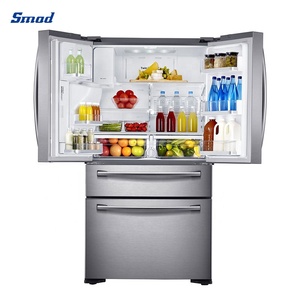 Smad ตู้เย็นในตัวพร้อมตู้กดน้ำสแตนเลสประตูฝรั่งเศสสำหรับใช้ในบ้าน - Product Image 3
