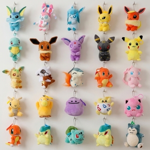 Llavero de Peluche Pokémon de Anime Suave y Adorable de 4 Pulgadas, Colgante de Juguete de Peluche de Dibujos Animados Kawaii para Mochilas Escolares y Bolsos - Product Image 1