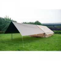 Tente de Glamping Gonflable Commerciale Double Couche Imperméable pour 8-12 Personnes, en Tissu Oxford 300D Noir, Quatre Saisons, pour Camping en Gros