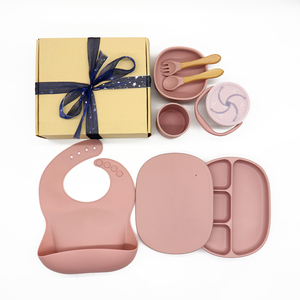 Bavoir d'ours <span class=keywords><strong>anti</strong></span>-déversement non toxique non renversé mini 360 bols et assiettes de voyage avec ventouse pour bébés ensemble de bols en silicone pour bébé - Product Image 6