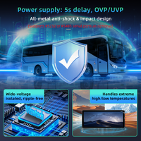 Pantalla Publicitaria de Barra Estirada de 29.4 Pulgadas, DC12-24V, 4G, Montaje en Techo, Pantalla de Información para Autobús Urbano, Tren, OEM Disponible